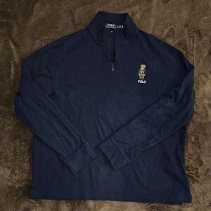 TAGLESS BUT UNWORN Polo by Ralph Lauren Blue Bear Embroidered Shirt